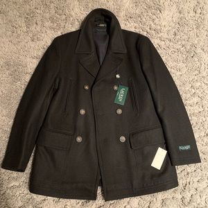 Ralph Lauren Wool-Blend Peacoat
